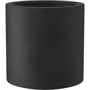 imageKante 98quot126quot157quot Dia Round Concrete Planter Set of 3 Modern Style Large Cylindrical Plant Pot with Drainage Hole and Rubber Plug for Indoor Outdoor Patio BlackBlack