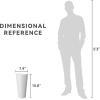 imageKante Tall Concrete Planter Set of 2 158 Inch Height Large Flower Pot for Indoor Outdoor Plants Suitable for Home Patio Garden Porch Weathered ConcreteWhite