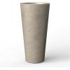 imageKante Tall Concrete Planter Set of 2 158 Inch Height Large Flower Pot for Indoor Outdoor Plants Suitable for Home Patio Garden Porch Weathered ConcreteWeathered Concrete