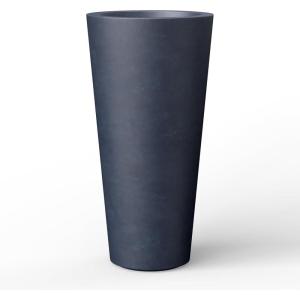 imageKante Tall Concrete Planter Set of 2 158 Inch Height Large Flower Pot for Indoor Outdoor Plants Suitable for Home Patio Garden Porch Weathered ConcreteCharcoal