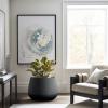 imageKante Curva Series Planter 102 Inch Round Concrete Flower Pot with Draiange Hole and Rubber Plug Suitable for Indoor Plants Home Garden Patio BlackBlack