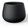 imageKante Curva Series Planter 102 Inch Round Concrete Flower Pot with Draiange Hole and Rubber Plug Suitable for Indoor Plants Home Garden Patio BlackBlack