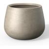 imageKante Curva Series Planter 102 Inch Round Concrete Flower Pot with Draiange Hole and Rubber Plug Suitable for Indoor Plants Home Garden Patio BlackWeathered Concrete