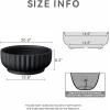 imageKante Round Fulted Planter 11 Inch Dia Large Concrete Plant Pots with Drainage Hole and Rubber Plug Modern Decor for Indoor Outdoor Plants Flower BlackBlack