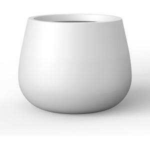imageKante Curva Series Planter 102 Inch Round Concrete Flower Pot with Draiange Hole and Rubber Plug Suitable for Indoor Plants Home Garden Patio BlackWhite