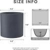 imageKante 126quot Dia Round Concrete Planter Modern Style Large Cylindrical Plant Pot with Drainage Hole and Rubber Plug for Indoor Outdoor Patio Pure WhiteCharcoal