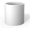 imageKante 126quot Dia Round Concrete Planter Modern Style Large Cylindrical Plant Pot with Drainage Hole and Rubber Plug for Indoor Outdoor Patio Pure WhitePure White