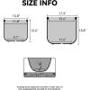imageKante 138Inch Dia Round Concrete Planter Indoor ampamp Outdoor Garden Pot with Drainage Hole ampamp Rubber Plug Ideal for Flower and Tree BlackWeathered Concrete