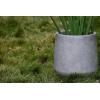 imageKante 153quot Dia Round Concrete Planter Outdoor Indoor Large Plant Pots Containers with Drainage Hole and Rubber Plug for Home Garden Patio Buff ConcreteNatural Concrete