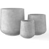imageKante 153quot Dia Round Concrete Planter Outdoor Indoor Large Plant Pots Containers with Drainage Hole and Rubber Plug for Home Garden Patio Buff ConcreteNatural Concrete