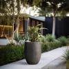 imageKante Tall Concrete Planter 217Inch Height Gray Large Indoor Outdoor Plant Pot with Drainage Hole for Patio Garden Home Modern Decor for Flowers and TreeAntique Bronze
