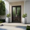 imageKante Tall Concrete Planter 217Inch Height Gray Large Indoor Outdoor Plant Pot with Drainage Hole for Patio Garden Home Modern Decor for Flowers and TreeWhite