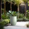 imageKante Tall Concrete Planter 217Inch Height Gray Large Indoor Outdoor Plant Pot with Drainage Hole for Patio Garden Home Modern Decor for Flowers and TreeMint Green