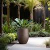imageKante Tall Concrete Planter 217Inch Height Gray Large Indoor Outdoor Plant Pot with Drainage Hole for Patio Garden Home Modern Decor for Flowers and TreeRusty