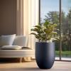 imageKante Tall Concrete Planter 217Inch Height Gray Large Indoor Outdoor Plant Pot with Drainage Hole for Patio Garden Home Modern Decor for Flowers and TreeAntique Blue