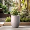 imageKante Tall Concrete Planter 217Inch Height Gray Large Indoor Outdoor Plant Pot with Drainage Hole for Patio Garden Home Modern Decor for Flowers and TreeLight Gray