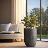 imageKante Tall Concrete Planter 217Inch Height Gray Large Indoor Outdoor Plant Pot with Drainage Hole for Patio Garden Home Modern Decor for Flowers and TreeAntique Bronze