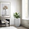 imageKante Tall Concrete Planter 217Inch Height Gray Large Indoor Outdoor Plant Pot with Drainage Hole for Patio Garden Home Modern Decor for Flowers and TreeWhite