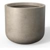 imageKante 138Inch Dia Round Concrete Planter Indoor ampamp Outdoor Garden Pot with Drainage Hole ampamp Rubber Plug Ideal for Flower and Tree BlackWeathered Concrete