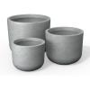 imageKante Round Concrete Planter 11 Inch Dia Classic Style Large Plant Pot with Drainage Hole for Indoor ampamp Outdoor Plants Ideal for Home Patio Garden BlackConcrete Gray