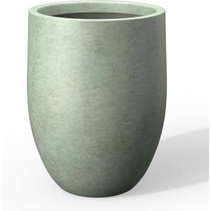 imageKante Tall Concrete Planter 217Inch Height Gray Large Indoor Outdoor Plant Pot with Drainage Hole for Patio Garden Home Modern Decor for Flowers and TreeMint Green