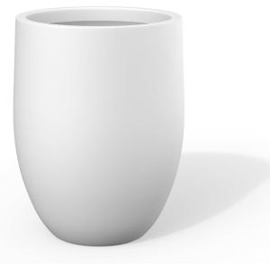 imageKante Tall Concrete Planter 217Inch Height Gray Large Indoor Outdoor Plant Pot with Drainage Hole for Patio Garden Home Modern Decor for Flowers and TreeWhite