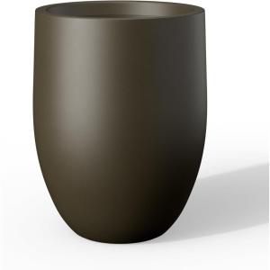 imageKante Tall Concrete Planter 217Inch Height Gray Large Indoor Outdoor Plant Pot with Drainage Hole for Patio Garden Home Modern Decor for Flowers and TreeDark Brown