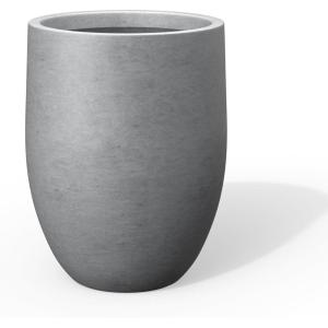 imageKante Tall Concrete Planter 217Inch Height Gray Large Indoor Outdoor Plant Pot with Drainage Hole for Patio Garden Home Modern Decor for Flowers and TreeGray