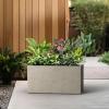imageKante 232quot L Rectangular Concrete Planter Large Outdoor Indoor Garden Pots with Drainage Hole and Rubber Plug Modern Decor for Home Patio Backyard CharcoalWeathered Concrete