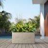 imageKante 232quot L Rectangular Concrete Planter Large Outdoor Indoor Garden Pots with Drainage Hole and Rubber Plug Modern Decor for Home Patio Backyard CharcoalWeathered Concrete