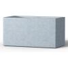 imageKante 232quot L Rectangular Concrete Planter Large Outdoor Indoor Garden Pots with Drainage Hole and Rubber Plug Modern Decor for Home Patio Backyard CharcoalSlate Gray