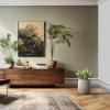 imageKante 126quot Dia x 146quot H Round Concrete Planter Streamlined Fluted Large Plant Pot with Drainage Hole and Rubber Plug for Home Patio Garden Black Finish with Warm Brown InteriorWeathered Concrete