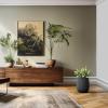 imageKante 126quot Dia x 146quot H Round Concrete Planter Streamlined Fluted Large Plant Pot with Drainage Hole and Rubber Plug for Home Patio Garden Black Finish with Warm Brown InteriorBlack