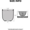 imageKante 165quot Round Concrete Planter Large Cylinder Plant Pot with Curved Bottom and Drainage Hole for Indoor and Outdoor Use  Garden or Patio Weathered Concrete Finish with Warm Brown InteriorWeathered Concrete