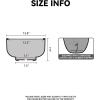 imageKante 177 Inch Dia Concrete Bowl Planter Large Tapered Bottom Plant Pot with Drainage Smooth Weathered Concrete Finish with Warm Brown Interior Ideal for Porch Home Garden PatioWhite