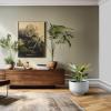 imageKante 177 Inch Dia Concrete Bowl Planter Large Tapered Bottom Plant Pot with Drainage Smooth Weathered Concrete Finish with Warm Brown Interior Ideal for Porch Home Garden PatioWhite