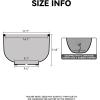 imageKante 177 Inch Dia Concrete Bowl Planter Large Tapered Bottom Plant Pot with Drainage Smooth Weathered Concrete Finish with Warm Brown Interior Ideal for Porch Home Garden PatioWhite