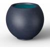 imageKante Round Concrete Flower Pot 193 Inch Dia 14quot Opening Sphere Shape Design Planter with Drainage Hole and Rubber Plug for Outdoor Plants Weathered Concrete Finish with Warm Brown InteriorCharcoal