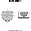 imageKante Round Concrete Flower Pot 193 Inch Dia 14quot Opening Sphere Shape Design Planter with Drainage Hole and Rubber Plug for Outdoor Plants Weathered Concrete Finish with Warm Brown InteriorCharcoal