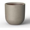 imageKante 165quot Round Concrete Planter Large Cylinder Plant Pot with Curved Bottom and Drainage Hole for Indoor and Outdoor Use  Garden or Patio Weathered Concrete Finish with Warm Brown InteriorWeathered Concrete
