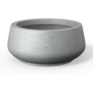imageKante 169quot Dia Round Concrete Bonsai Planters Outdoor Indoor Garden Plant Pot with Drainage Hole for Home Patio Garden Concrete Gray