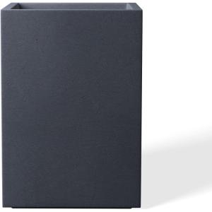 imageKante 185quot157quot126quot H Tall Rectangular Concrete Planters Set of 3 Outdoor Indoor Lightweight Plant Pots with Drainage Hole and Rubber Plug Modern Style for Home Garden Patio Slate GrayCharcoal