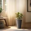 imageKante 18 Inch Tall Planter Set of 2 Round Spiral Textured Flower Pots Decorative Plant Pots for Outdoor Indoor Home Garden Patio BlackBlack