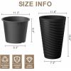 imageKante 18 Inch Tall Planter Set of 2 Round Spiral Textured Flower Pots Decorative Plant Pots for Outdoor Indoor Home Garden Patio BlackBlackspiral