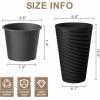 imageKante 18 Inch Tall Planter Set of 2 Round Spiral Textured Flower Pots Decorative Plant Pots for Outdoor Indoor Home Garden Patio BlackBlackspiral