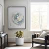 imageKante Round Concrete Planter 138 Inch Dia ClassicStyle Large Pot with Drainage White Finish with Aqua Blue Interior for Indoor ampamp Outdoor Plants Home Patio and GardenWhite