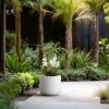 imageKante Round Concrete Planter 138 Inch Dia ClassicStyle Large Pot with Drainage White Finish with Aqua Blue Interior for Indoor ampamp Outdoor Plants Home Patio and GardenWhite