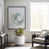 imageKante Round Concrete Planter 138 Inch Dia ClassicStyle Large Pot with Drainage White Finish with Aqua Blue Interior for Indoor ampamp Outdoor Plants Home Patio and GardenWhite