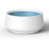 imageKante 142quot Dia Round Curvy Concrete Planter Large Plant Pots with Drainage Hole for Indoor Outdoor Plants Flower Pot for Home Garden Patio Porch White Finish with Aqua Blue InteriorWhite