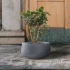 imageKante 196quot157quot118quot Dia Round Concrete Planters Set of 3 Outdoor Indoor Large Plant Pots with Drainage Hole Modern Curvaceous Design Weathered ConcreteCharcoal